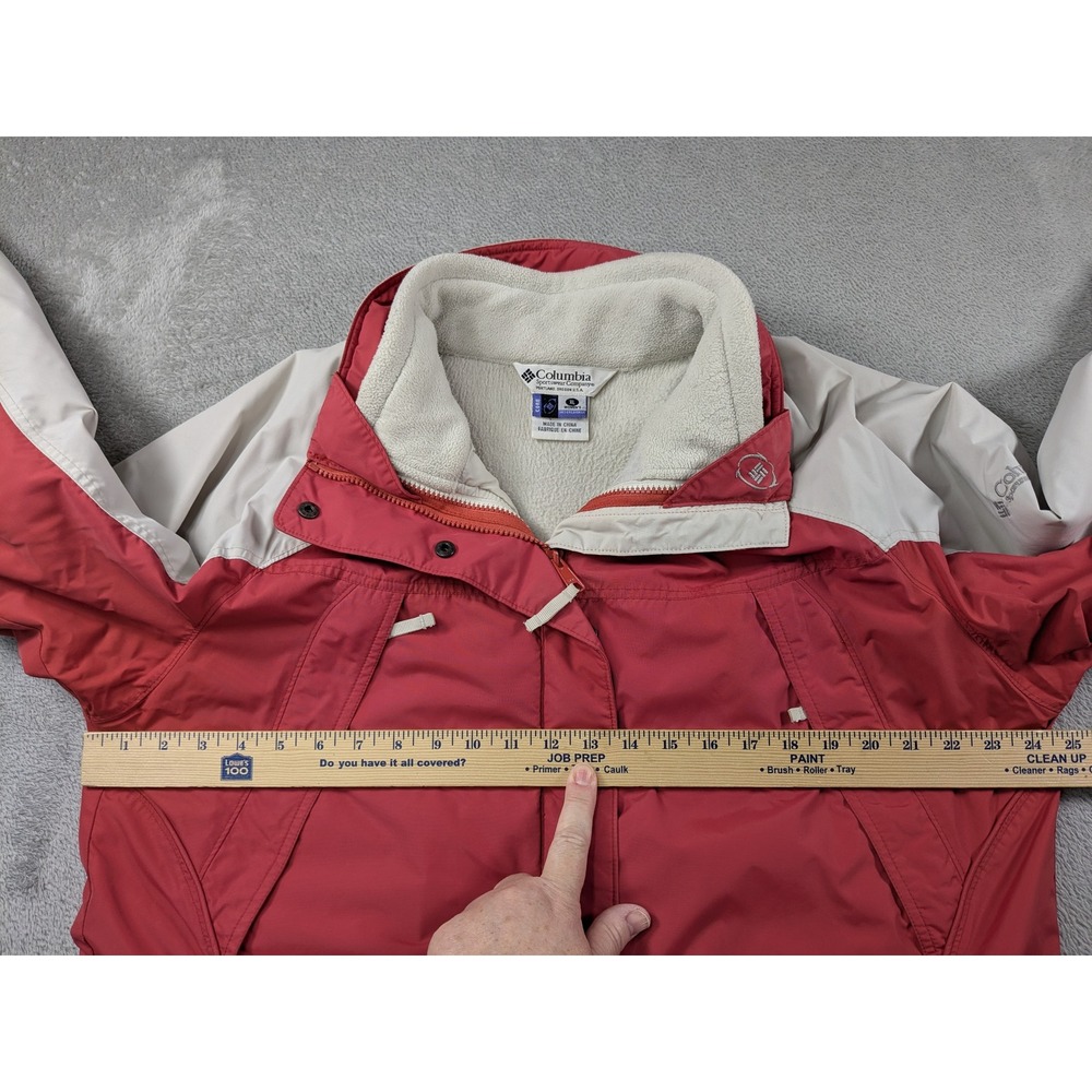 Columbia Interchange 3-in-1 Jacket Womens XL Salmon Cream Fleece Lined XL7765 - Picture 7 of 16